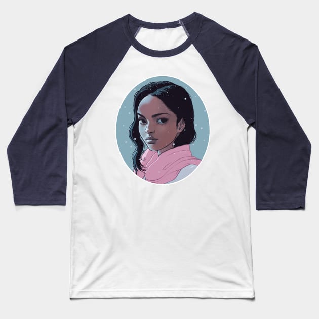 Cold Stare Baseball T-Shirt by SarahJoncas